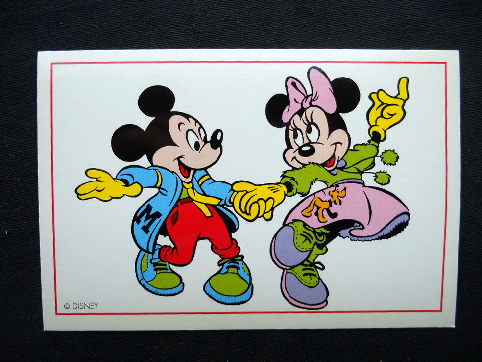 ビンテージ 未使用美品　from NewYork Mickey&￼Minnie 1993 Italy DISNEY POSTCARD Nestlè MINNIE MOUSE & MICKEY MOUSE