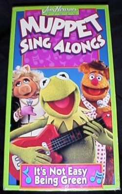 Muppets SING ALONGS vhs NOT EASY BEING GREEN Kermit o0