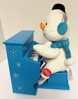 Sound N Light Animatronics SNOWMAN Playing Piano Christmas Music
