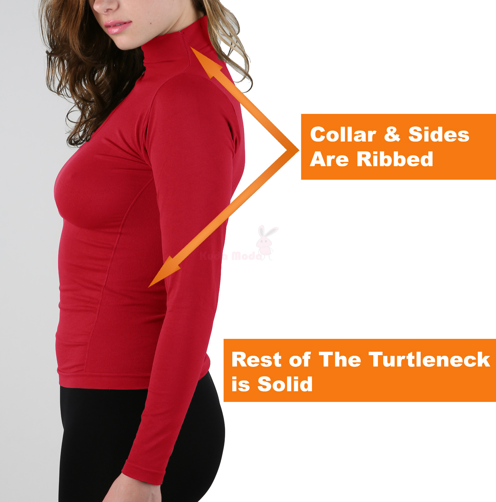 Winter Warm Brushed Fleece Long Sleeve Stretch Turtleneck Mock Neck Top  Shirt - NK Industries LTD