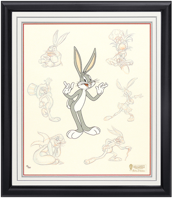 Warner Bros BUGS BUNNY N.Y YANKEES BASEBALL Large Sericel Animation Art Cel
