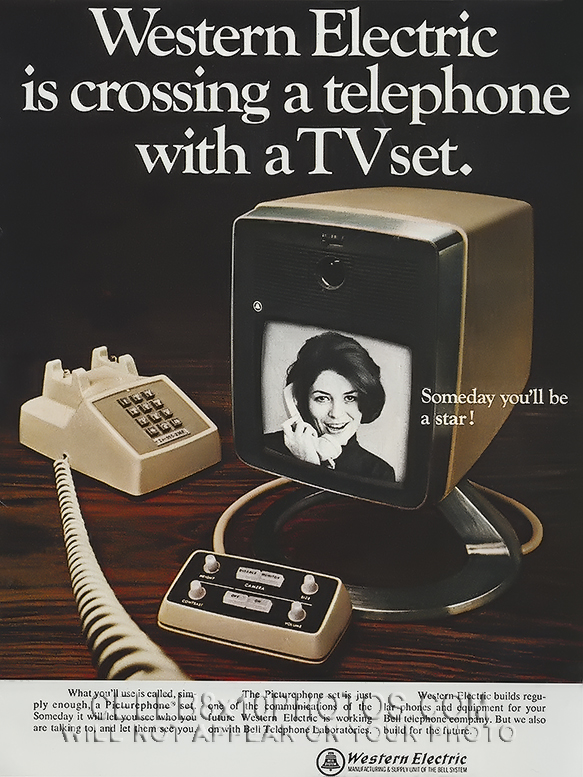 1960s MAG ADVERT WE TVPHONE (1) RARE 8x10 PHOTO