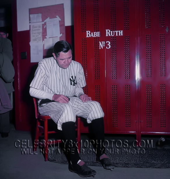 BABE RUTH 1948 YANKEE STADIUM FINALE (2) RARE 8x10 PHOTOS 