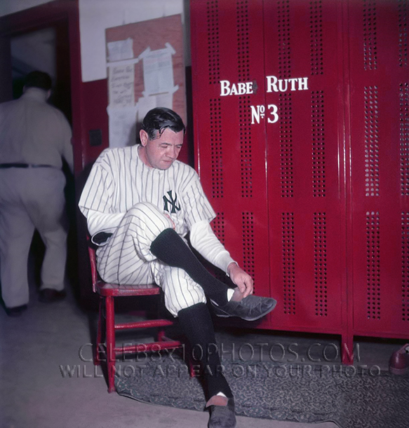 BABE RUTH 1948 YANKEE STADIUM FINALE (2) RARE 8x10 PHOTOS