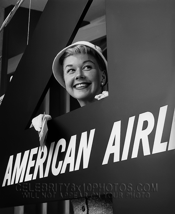 DORIS DAY 1954 AIRLINE COMMERCIAL (1) RARE 8x10 PHOTO