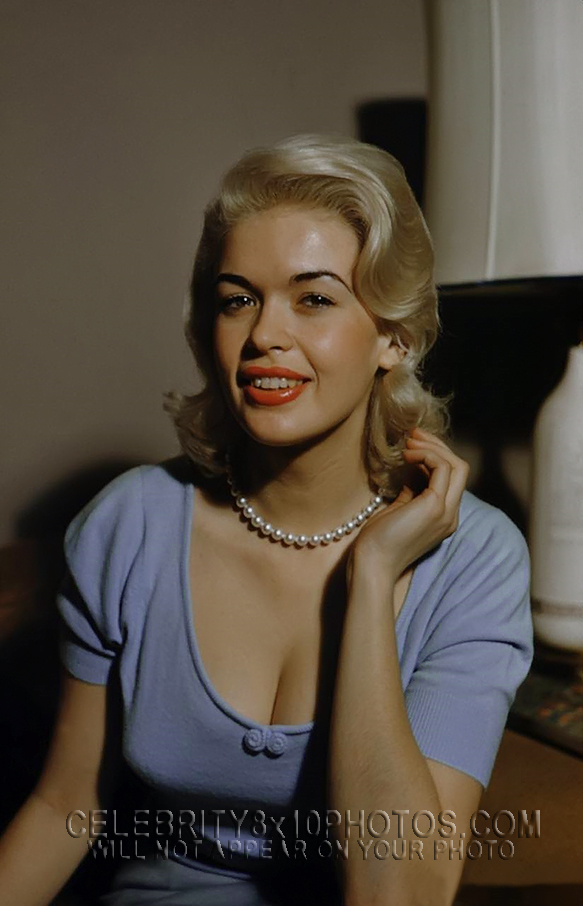 JAYNE MANSFIELD PEARL NECKLACE (1) RARE 8x10 PHOTO