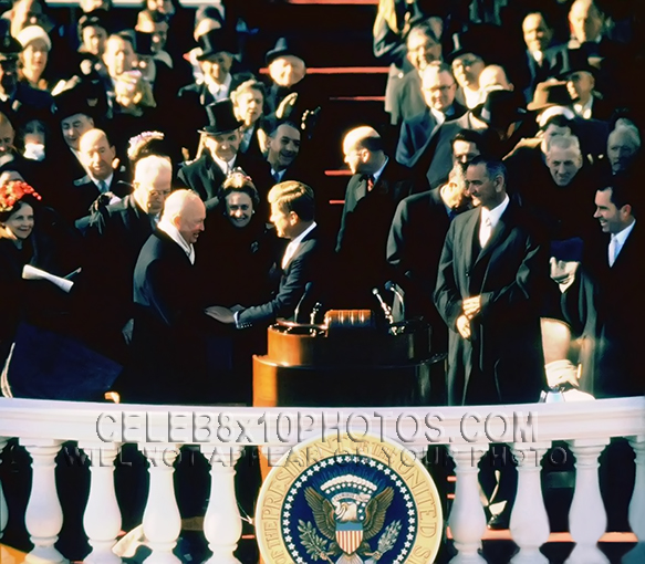 JOHN F KENNEDY 1961 INAUGURALSWEARING (1) RARE 8x10 PHOTO