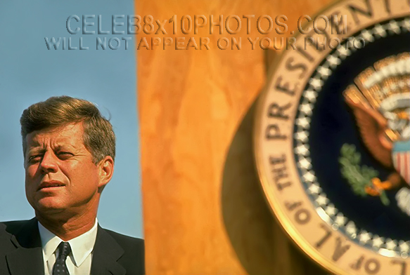 JOHN F KENNEDY 1963 ATTENDSDEDICATION (1) RARE 8x10 PHOTO