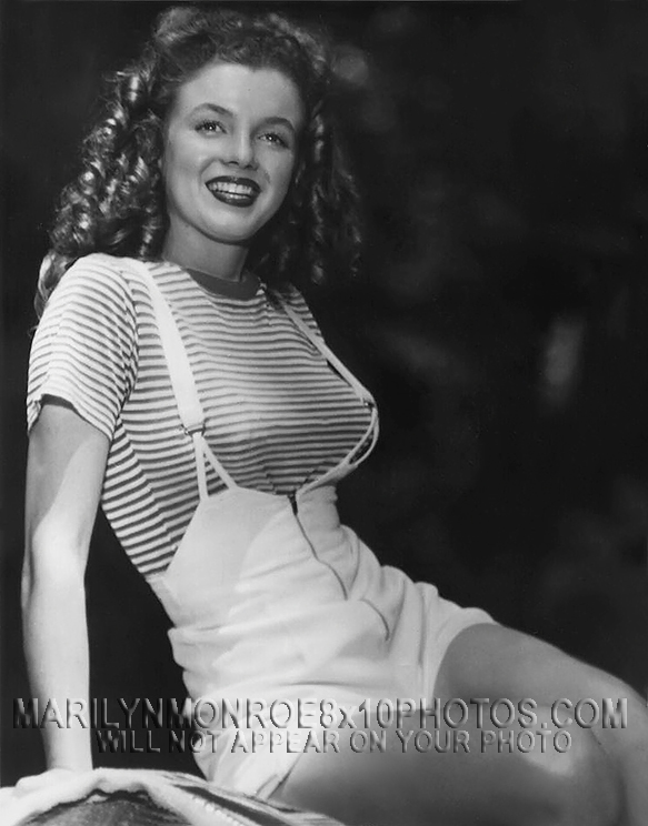 MARILYN MONROE 1943 SUSPENDED BEAUTY (2) RARE 8x10 PHOTOS 