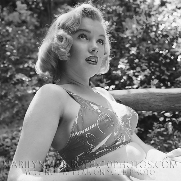 MARILYN MONROE 1950 at24 IN THE WOODS (3) RARE 8x10 PHOTOS 