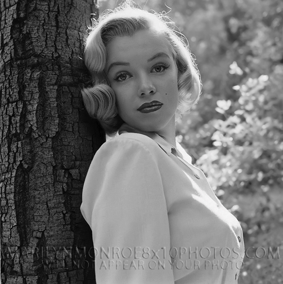 MARILYN MONROE 1950 at24 IN THE WOODS (3) RARE 8x10 PHOTOS