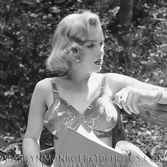 MARILYN MONROE 1950 at24 IN THE WOODS (3) RARE 8x10 PHOTOS