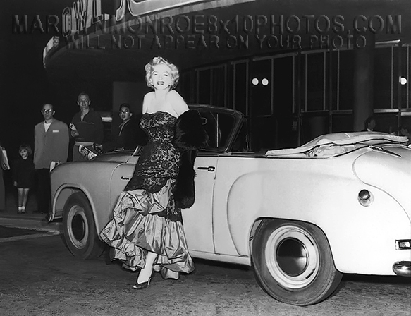 MARILYN MONROE 1951 LEANINGagainstCAR (1) RARE 8x10 PHOTO