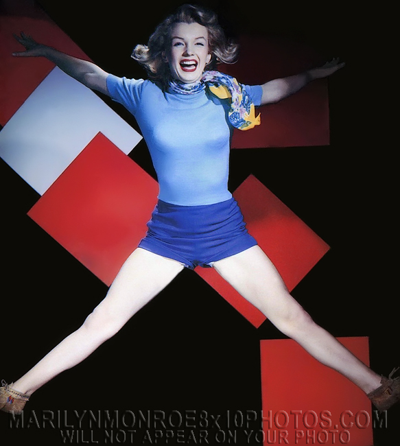 MARILYN MONROE 1952 JUMPING(1) RARE 8x10 PHOTO