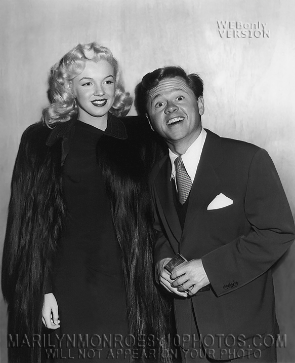 MARILYN MONROE 1952 with MiCKEYROONEY(1) RARE 8x10 PHOTO