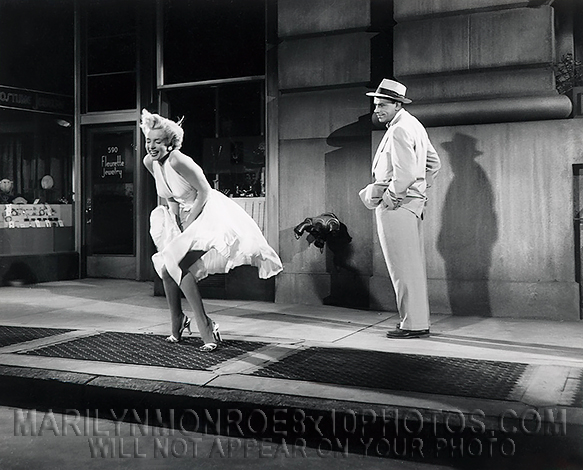 MARILYN MONROE 7YEAR Itch BLOWNGDRESS (3) RARE 8x10 PHOTOS