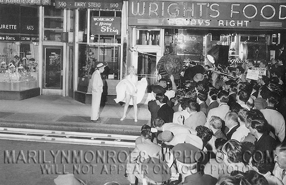 MARILYN MONROE 7YEAR ITCH SUBWAYCROWD (2) RARE 8x10 PHOTOS