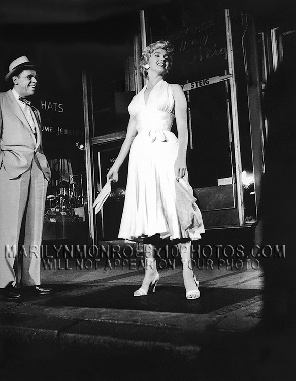 MARILYN MONROE 7YEAR ITCH SUBWAYscene (2) RARE 8x10 PHOTOS 