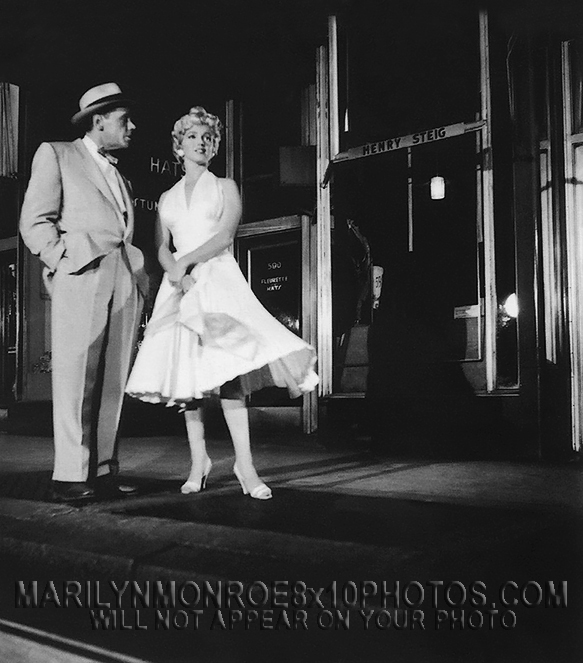 MARILYN MONROE 7YEAR ITCH SUBWAYscene (2) RARE 8x10 PHOTOS