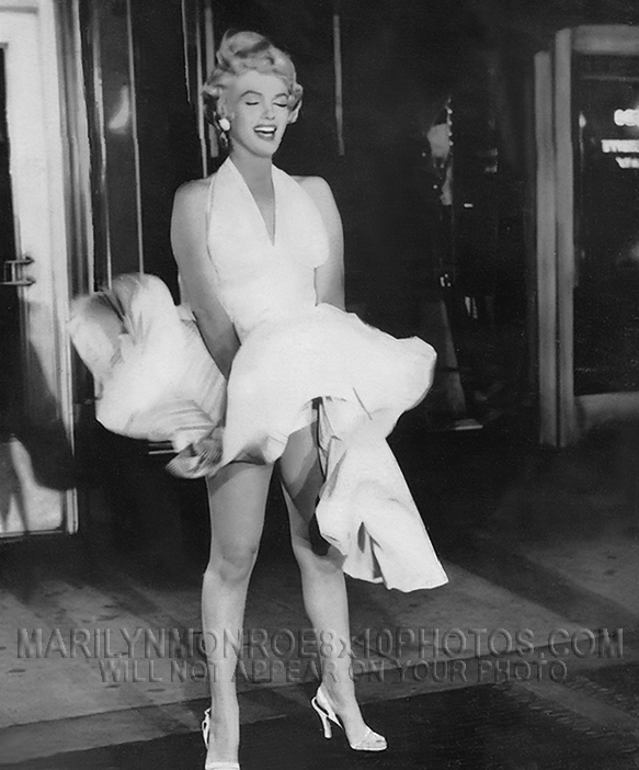 MARILYN MONROE 7YI SUBWAY BLOWNGDRESS (3) RARE 8x10 PHOTOS 