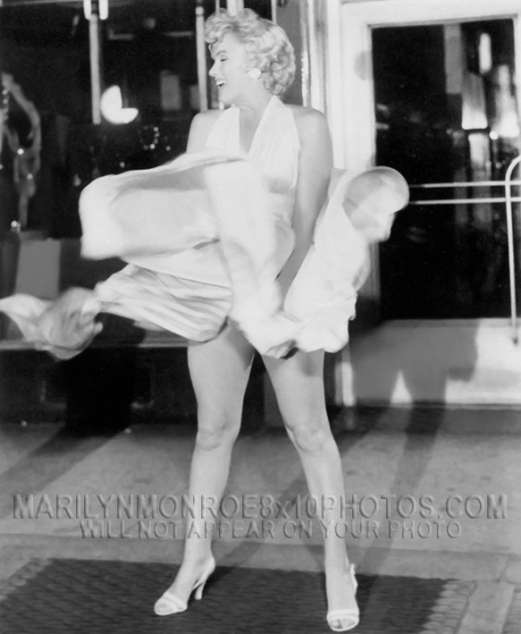 MARILYN MONROE 7YI SUBWAY BLOWNGDRESS (3) RARE 8x10 PHOTOS