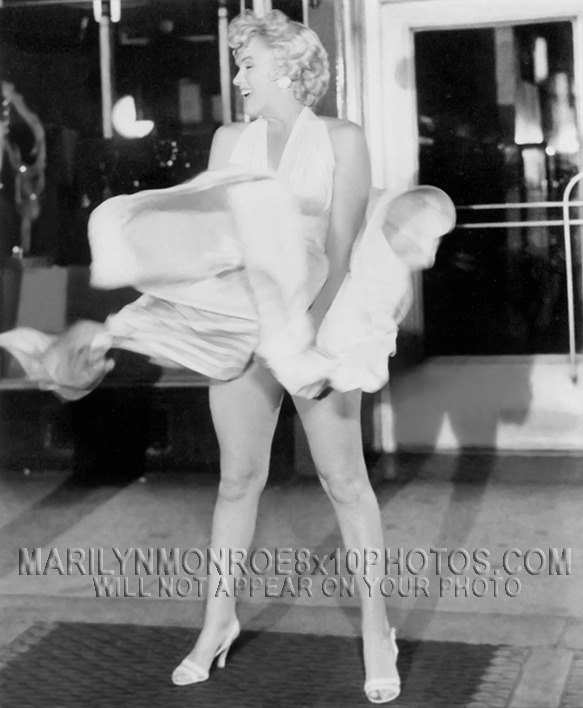 MARILYN MONROE 7YR ITCH BLOWING DRESS (3) RARE 8x10 PHOTOS