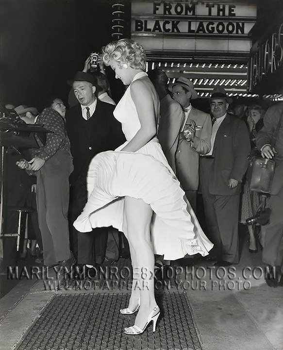 MARILYN MONROE 7YR ITCH BLOWING DRESS (2) RARE 8x10 PHOTOS