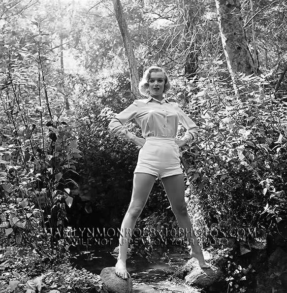 MARILYN MONROE 1950 at24 IN THE WOODS (3) RARE 8x10 PHOTOS