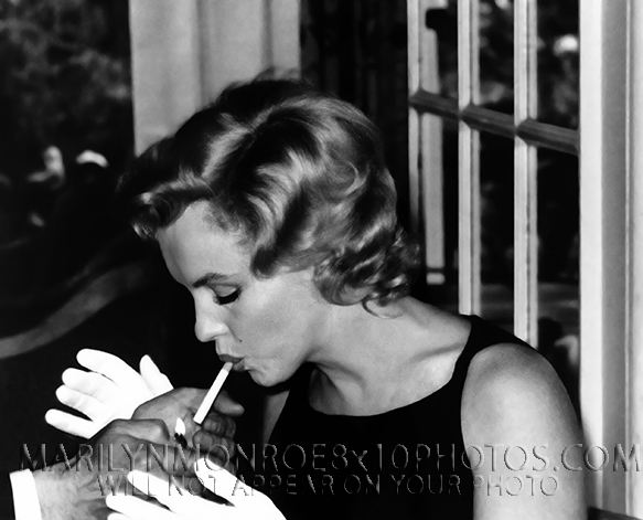 MARILYN MONROE A SMOKE and A COFFEE (3) RARE 8x10 PHOTOS 