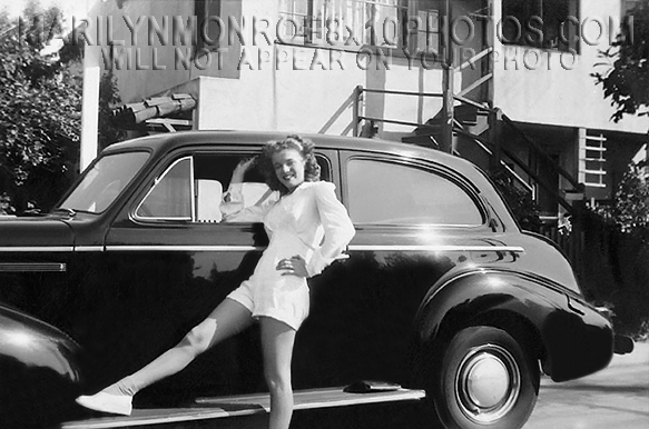 MARILYN MONROE AT AGE 15 wSTUDEBAKER (1) RARE 8x10 PHOTO