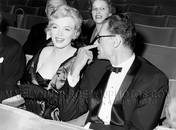 MARILYN MONROE At a Play with ARTHUR (3) RARE 8x10 PHOTOS 