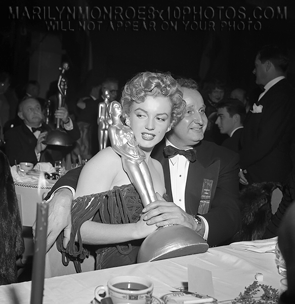 MARILYN MONROE AWARDING MARILYN 1955 (3) RARE 8x10 PHOTOS