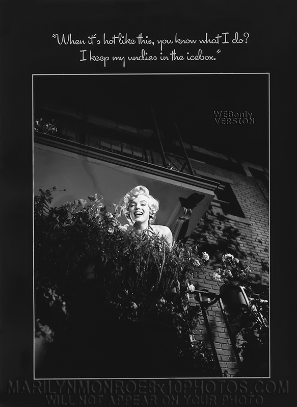 MARILYN MONROE BALCONY SMiLE(1) RARE 8x10 PHOTO