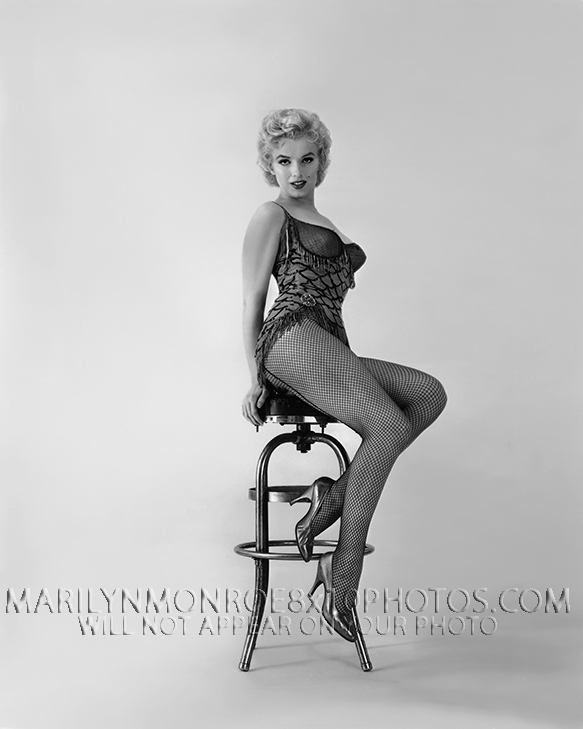 MARILYN MONROE BARSTOOL BEAUTY (1) RARE 8x10 PHOTO