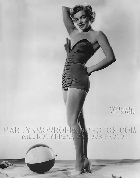 MARILYN MONROE BEACHBALL BEAUTY(1) RARE 8x10 PHOTO