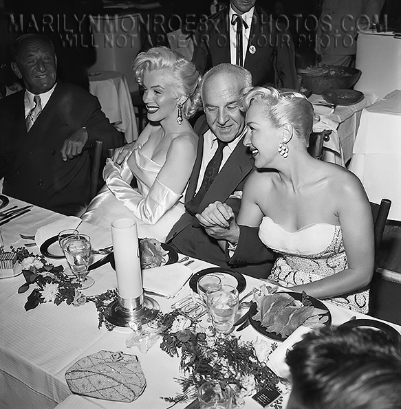 MARILYN MONROE BEAUTY AT GALA DINNER (3) RARE 8x10 PHOTOS 