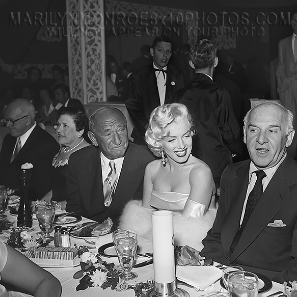 MARILYN MONROE BEAUTY AT GALA DINNER (3) RARE 8x10 PHOTOS