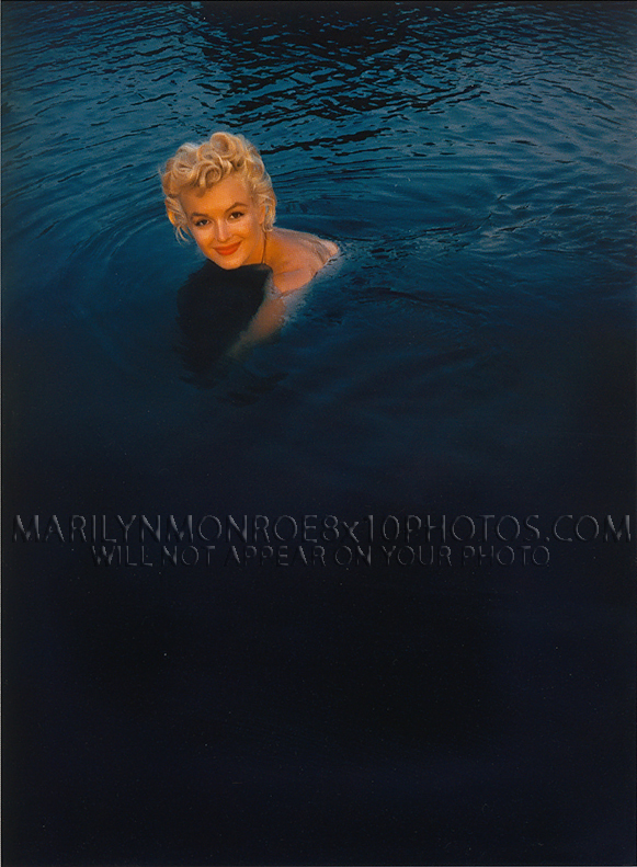 MARILYN MONROE BEAUTY IN A LAKE (1) RARE 8x10 PHOTO