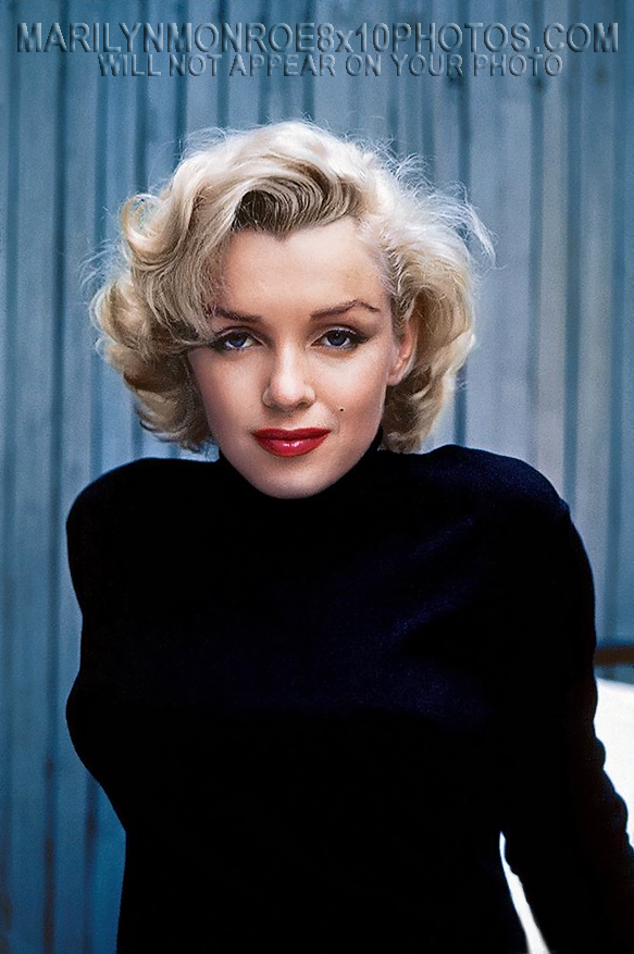 MARILYN MONROE BEAUTY in BLACKSWEATER (3) RARE 8x10 PHOTOS