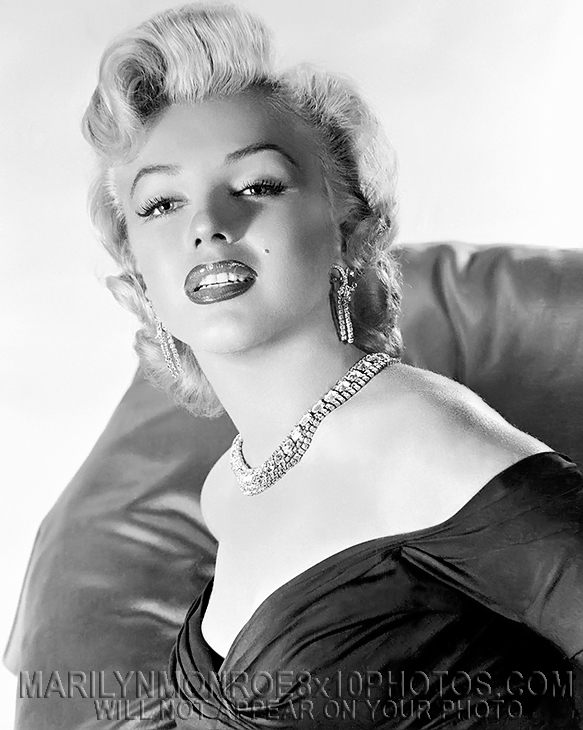 MARILYN MONROE BEAUTY IN DIAMONDWEAR(1) RARE 8x10 PHOTO