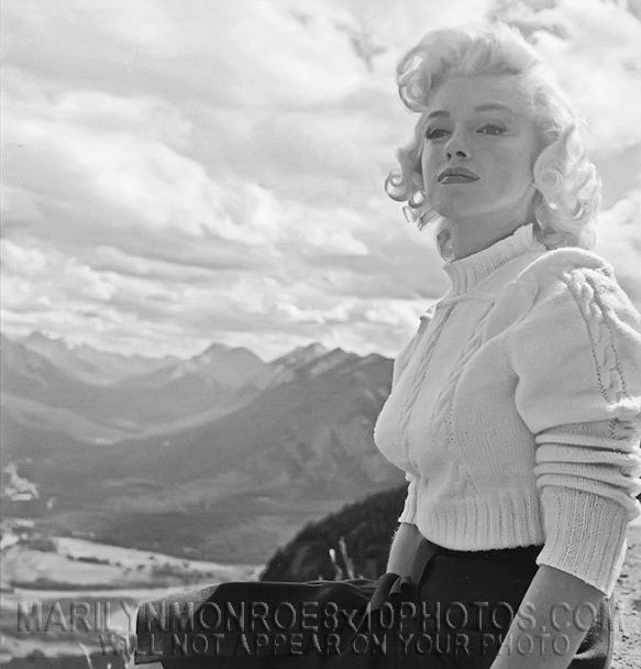 MARILYN MONROE BEAUTY ON A MOUNTAIN (3) RARE 8x10 PHOTOS 