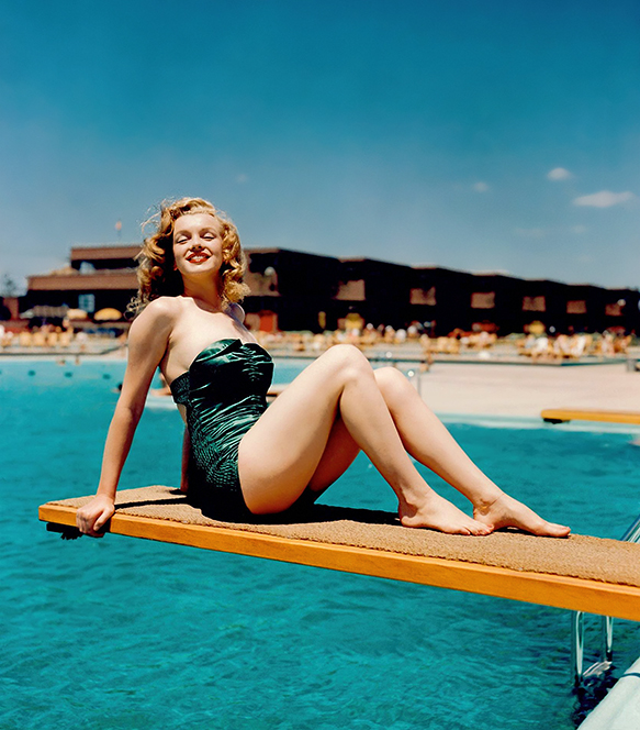 MARILYN MONROE BEAUTY ON DIVING BOARD (1) RARE 8x10 PHOTO