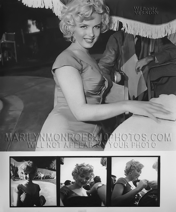 MARILYN MONROE BEAUTY under UMBRELLA(1) RARE 8x10 PHOTO