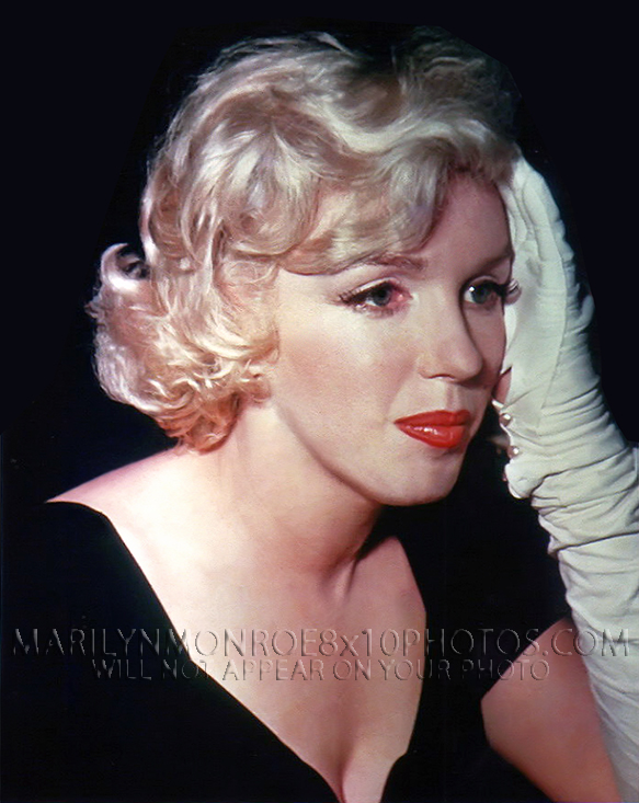 MARILYN MONROE BEAUTY with WHITEGLOVE (1) RARE 8x10 PHOTO