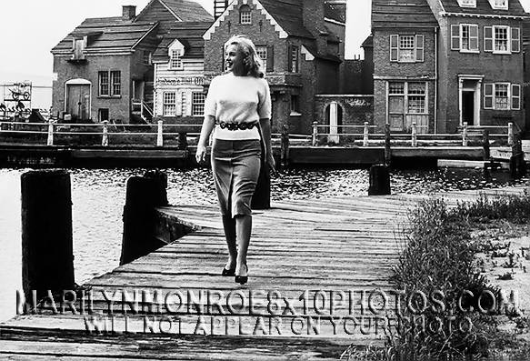 MARILYN MONROE BOARDWALK MODEL (3) RARE 8x10 PHOTOS 