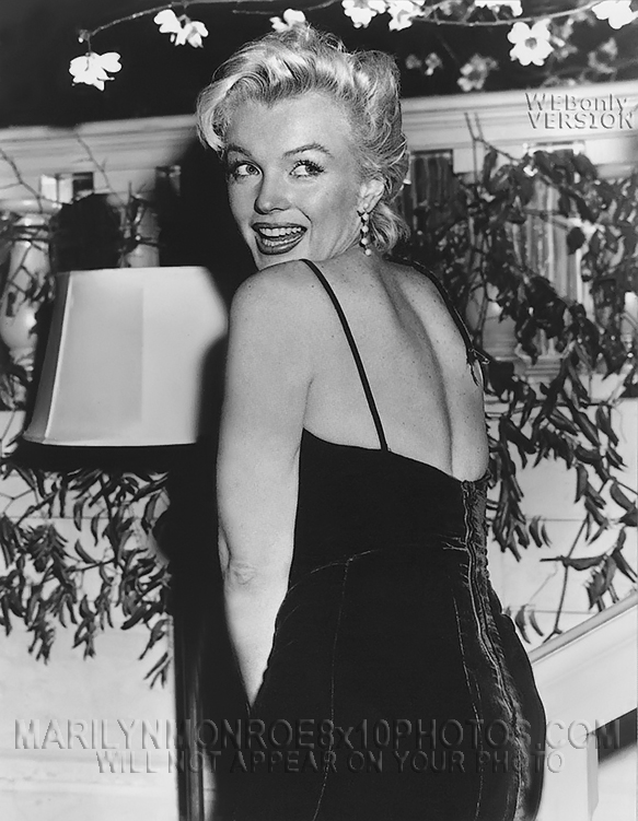 MARILYN MONROE BROKEN DRESS STRAP (2) RARE 8x10 PHOTOS