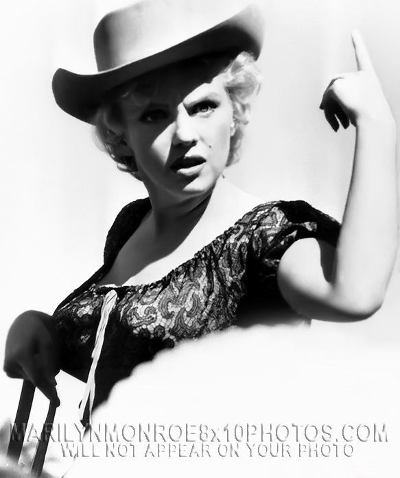 MARILYN MONROE BUS STOP in COWBOY HAT(1) RARE 8x10 PHOTO