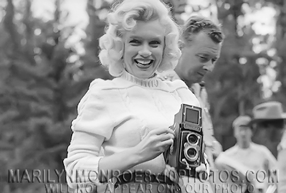 MARILYN MONROE CAMERA IN THE WOODS (3) RARE 8x10 PHOTOS 