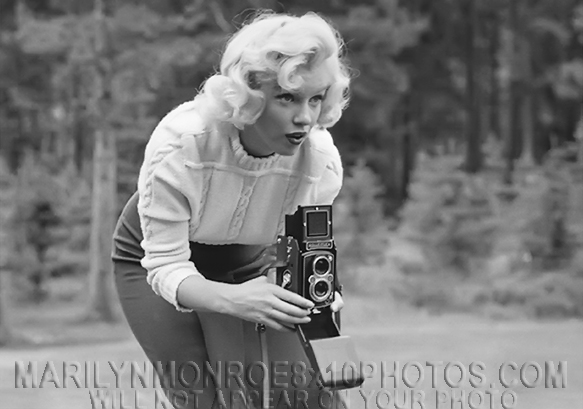 MARILYN MONROE CAMERA IN THE WOODS (3) RARE 8x10 PHOTOS