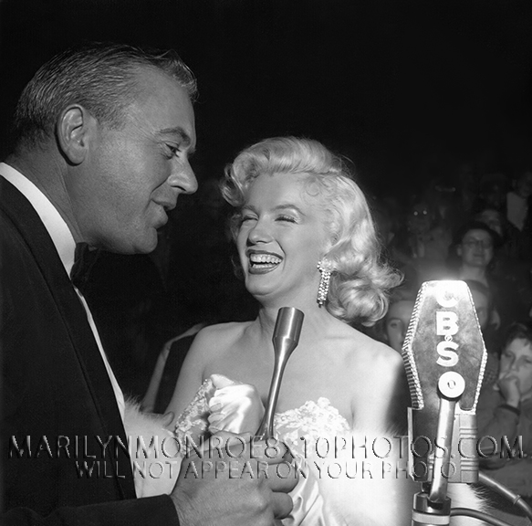 MARILYN MONROE CBS GALA INTERVIEW (3) RARE 8x10 PHOTOS 